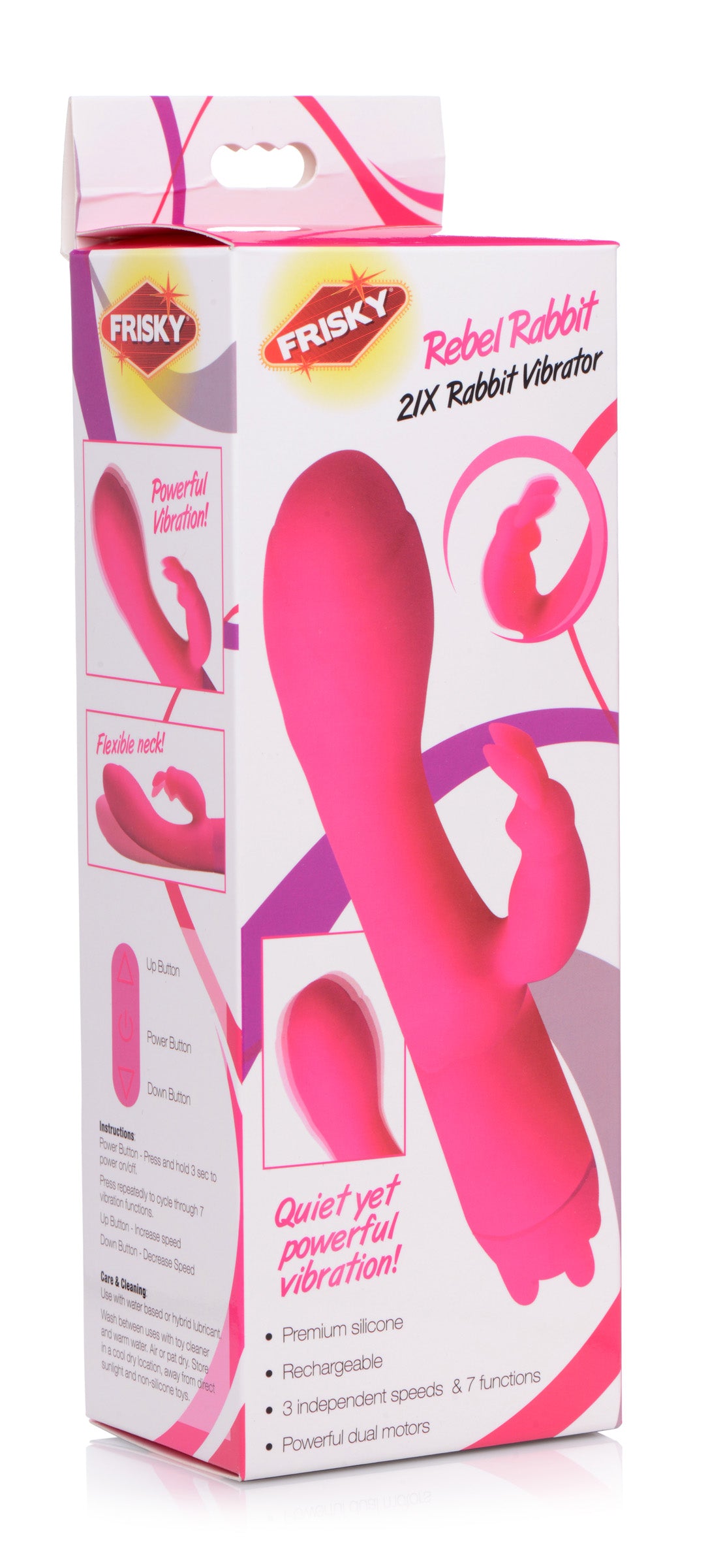 Rebel Rabbit 21X Silicone Vibrator - UABDSM