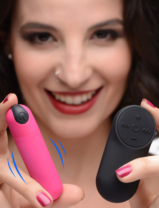 Vibrating Bullet with Remote Control - Pink Vibrating Bullet with Remote Control - Pink - UABDSM