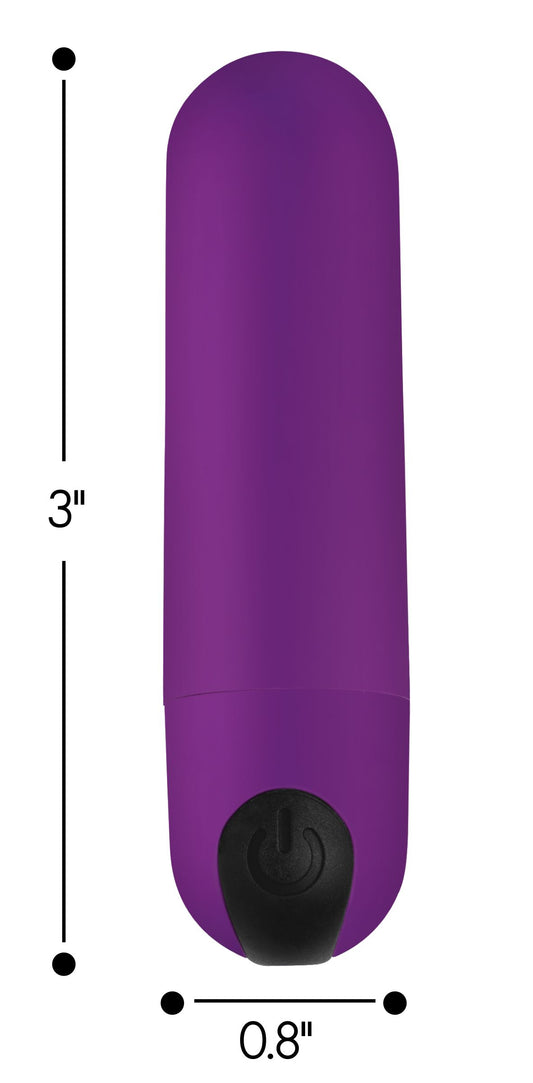 Vibrating Bullet with Remote Control - Purple - UABDSM