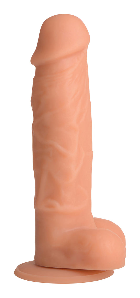 Power Pecker 7 Inch Silicone Dildo with Balls - Flesh Power Pecker 7 Inch Silicone Dildo with Balls - Flesh - UABDSM