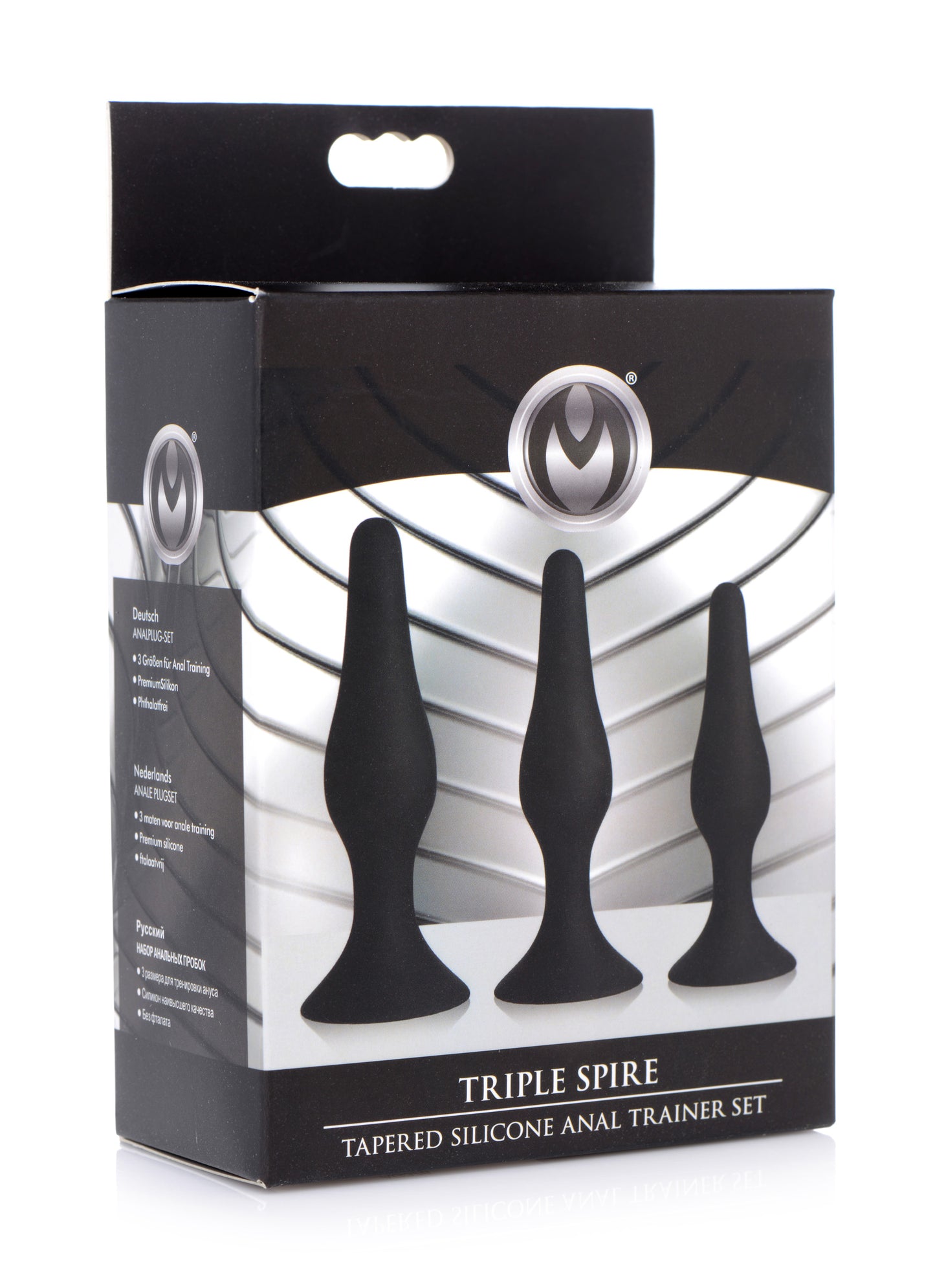 Triple Spire Tapered Silicone Anal Trainer Set - UABDSM
