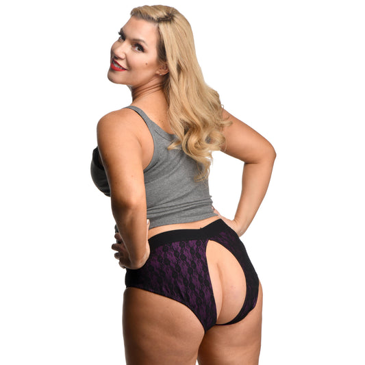 Lace Envy Crotchless Panty Harness - 3XL - UABDSM