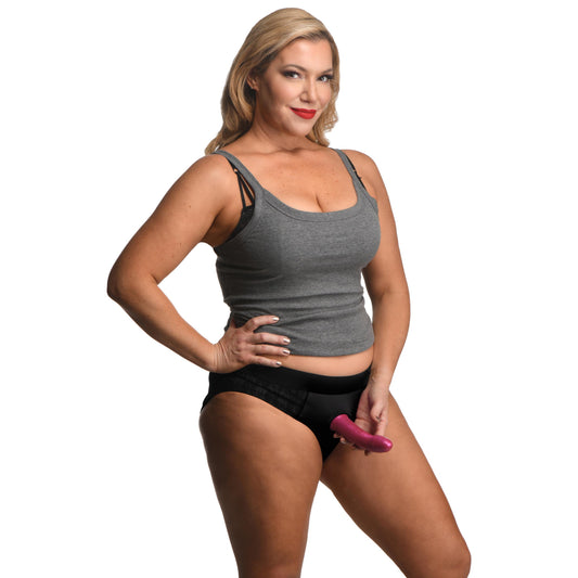 Lace Envy Black Crotchless Panty Harness - 2XL Lace Envy Black Crotchless Panty Harness - 2XL - UABDSM