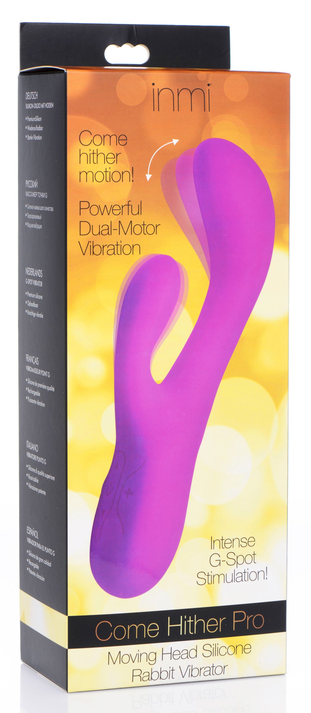 Come Hither Pro Silicone Rabbit Vibrator with Orgasmic Motion - UABDSM