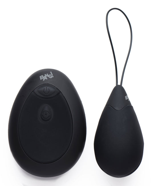 10X Silicone Vibrating Egg - Black - UABDSM