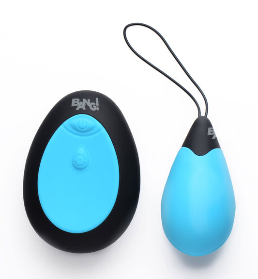 10X Silicone Vibrating Egg - Blue - UABDSM