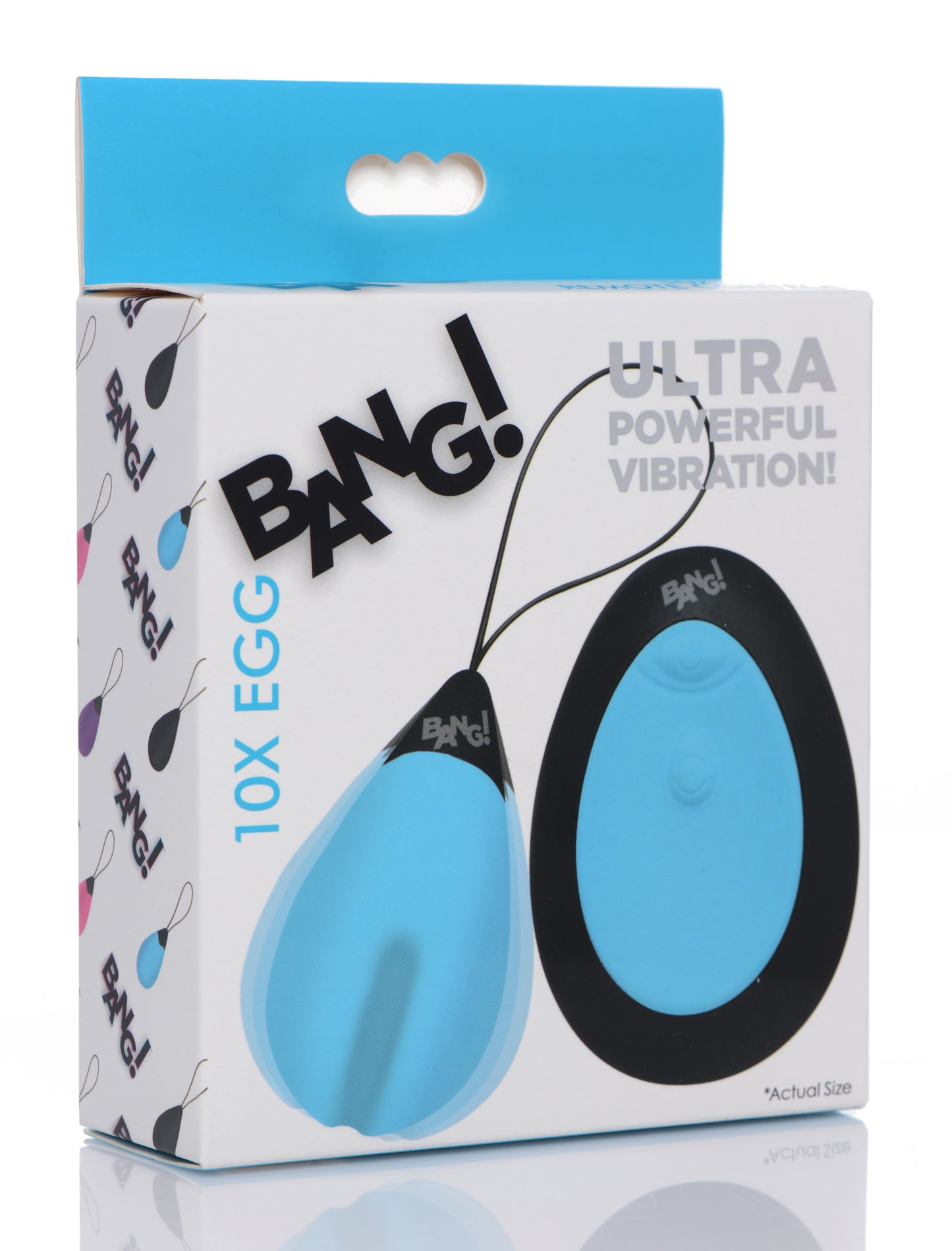 10X Silicone Vibrating Egg - Blue - UABDSM