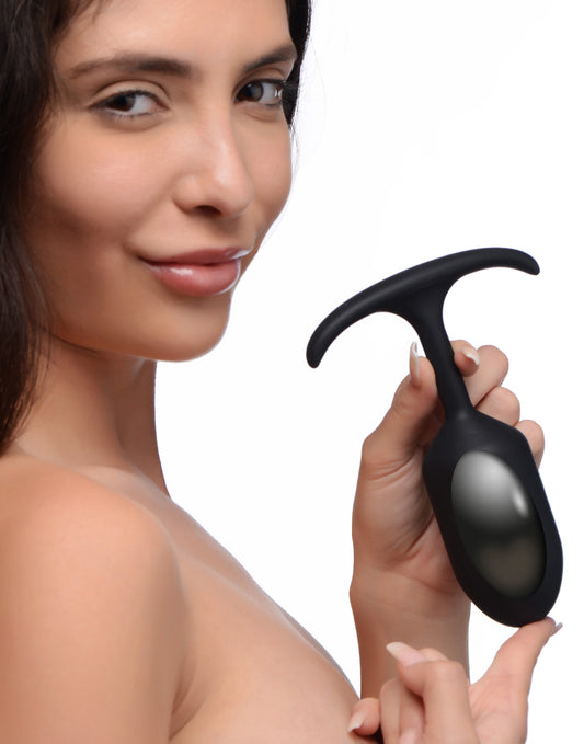 Premium Silicone Weighted Anal Plug - Large Premium Silicone Weighted Anal Plug - Large - UABDSM