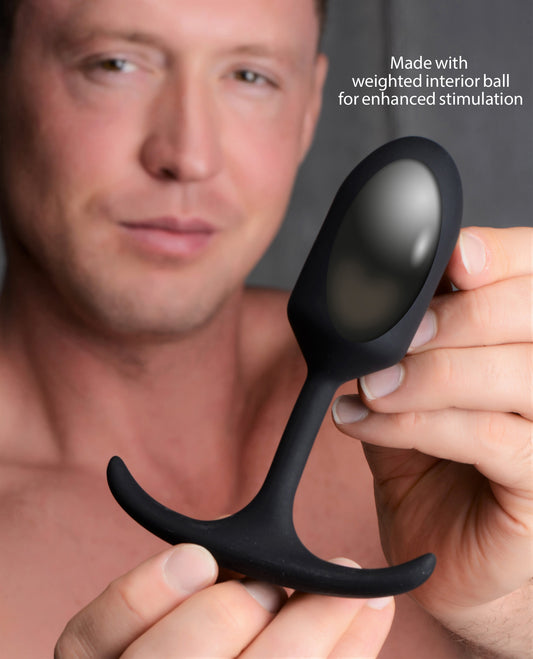Premium Silicone Weighted Anal Plug - Medium - UABDSM