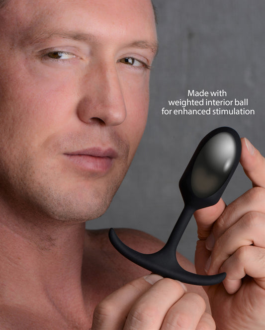 Premium Silicone Weighted Anal Plug - Small - UABDSM