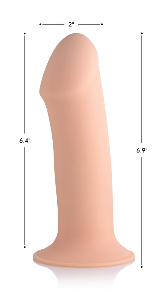 Squeezable Thick Phallic Dildo - Beige - UABDSM