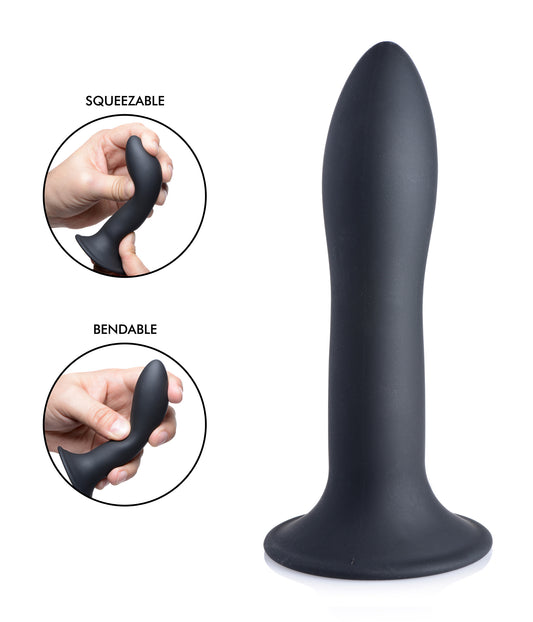 Squeezable Slender Dildo - Black Squeezable Slender Dildo - Black - UABDSM