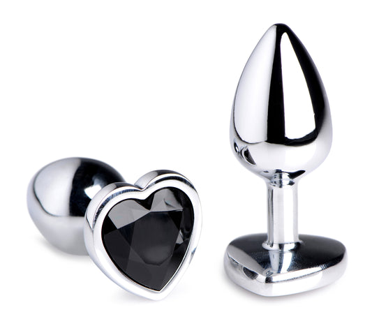 Black Heart Gem Anal Plug - Small Black Heart Gem Anal Plug - Small - UABDSM