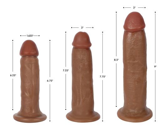 Jock Dark Bareskin Dildo - 7 Inch - UABDSM