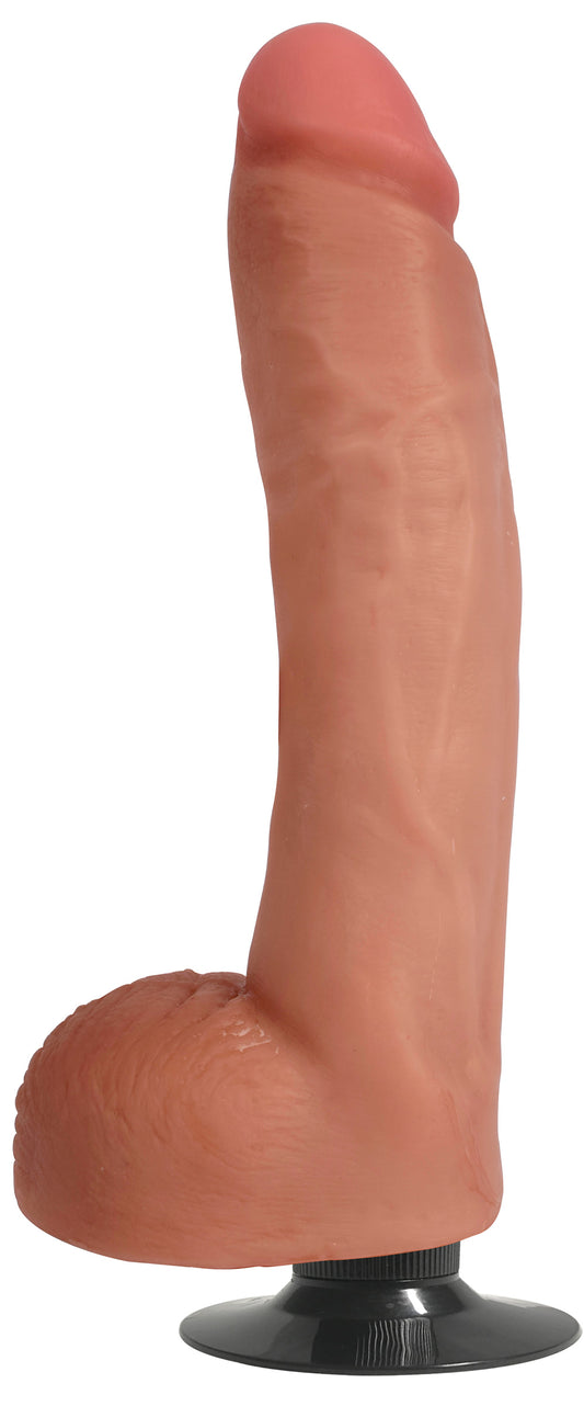 Jock Light Bareskin Vibrating Dildo with Balls - 10 Inch Jock Light Bareskin Vibrating Dildo with Balls - 10 Inch - UABDSM