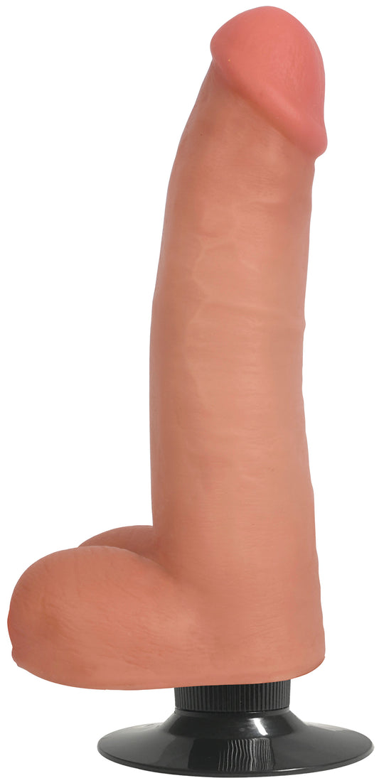 Jock Light Bareskin Vibrating Dildo with Balls - 8 Inch Jock Light Bareskin Vibrating Dildo with Balls - 8 Inch - UABDSM