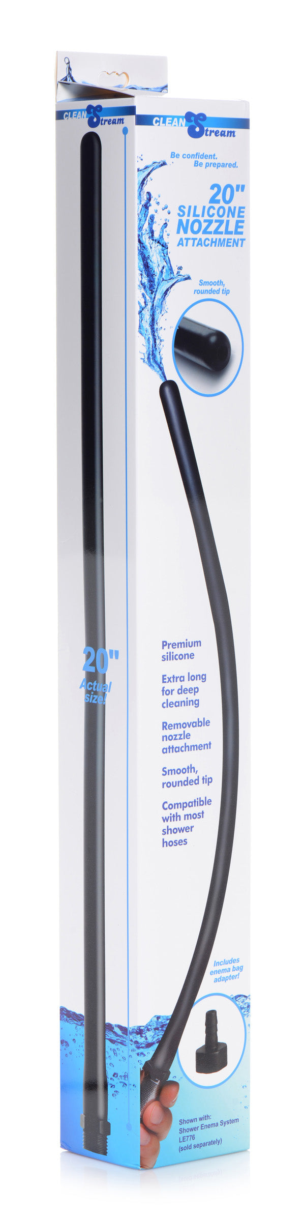 20 Inch Silicone Nozzle Enema Attachment - UABDSM