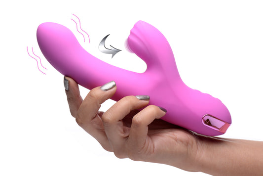 5 Star 13X Silicone Pulsing and Vibrating Rabbit - Pink - UABDSM