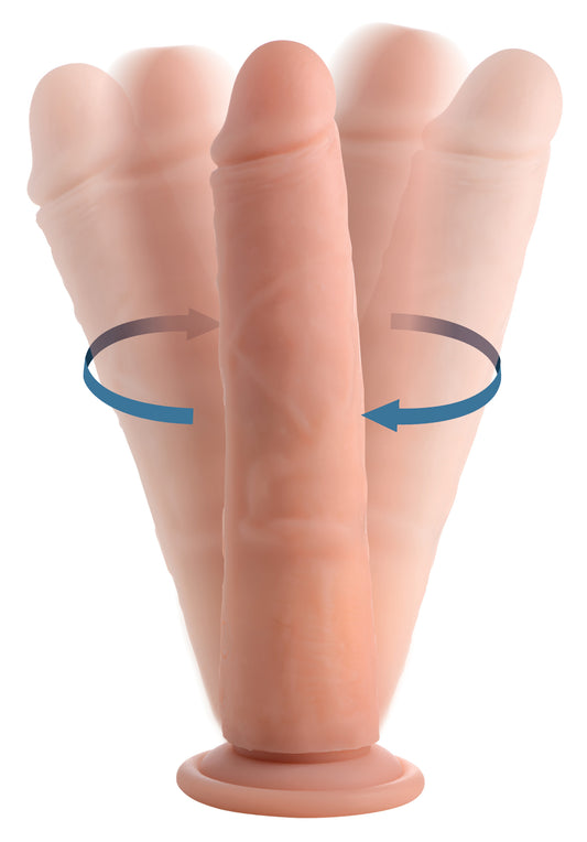 Vibrating and Rotating Remote Control Silicone Dildo - 8 Inch Vibrating and Rotating Remote Control Silicone Dildo - 8 Inch - UABDSM