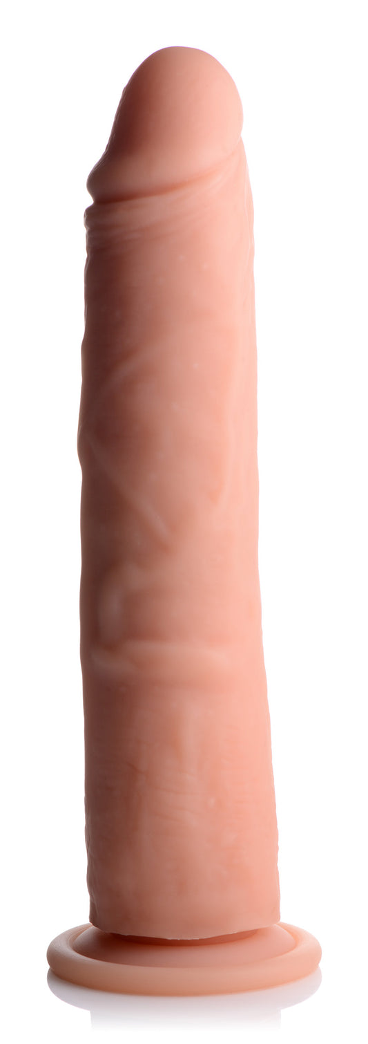 Vibrating and Rotating Remote Control Silicone Dildo - 9 Inch - UABDSM