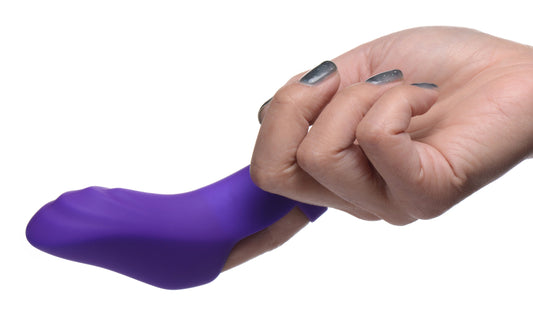 7X Finger Bang Her Pro Silicone Vibrator - Purple - UABDSM