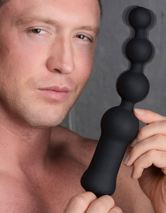 Deluxe Voodoo Beads 10X Silicone Anal Beads Vibrator - UABDSM
