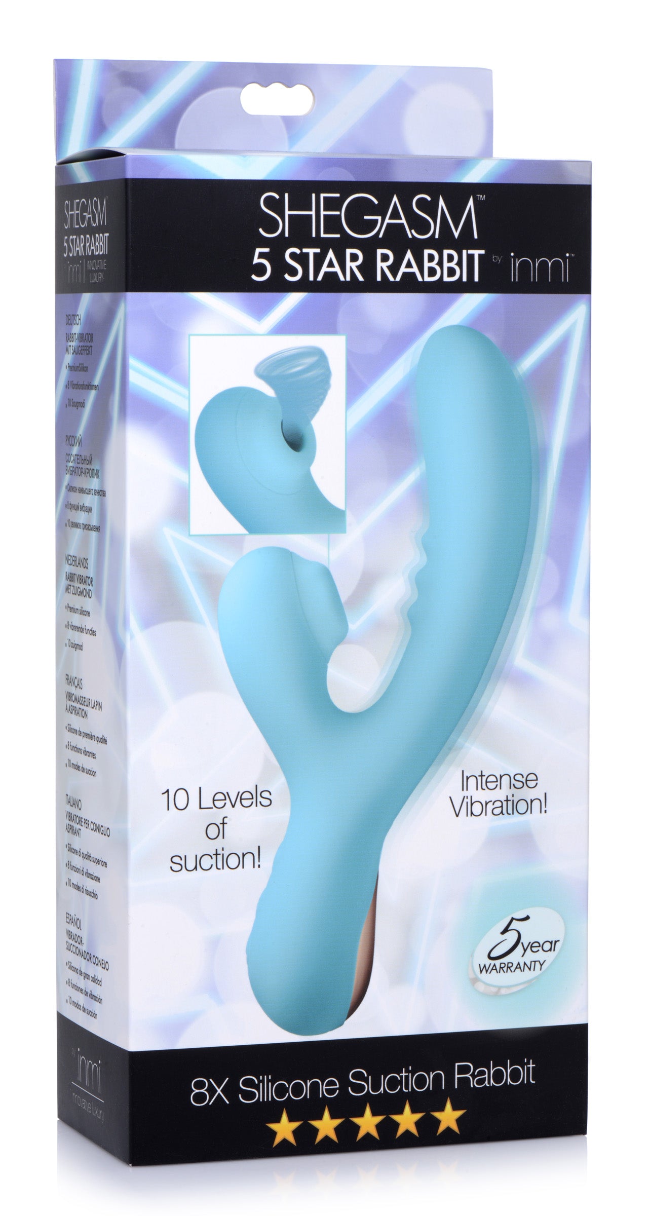 8X Silicone Suction Rabbit - Teal - UABDSM