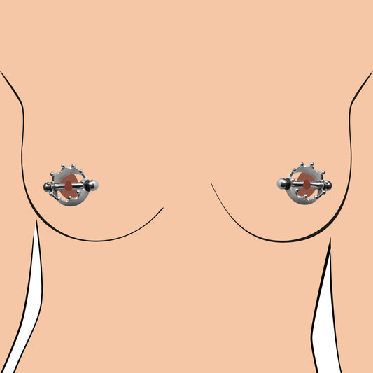 Crowned Magentic Nipple Clamps Crowned Magentic Nipple Clamps - UABDSM