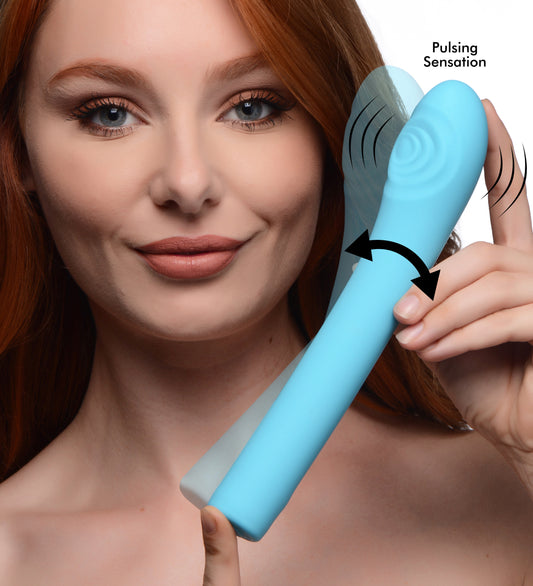 5 Star 9X Pulsing G-spot Silicone Vibrator - Teal 5 Star 9X Pulsing G-spot Silicone Vibrator - Teal - UABDSM