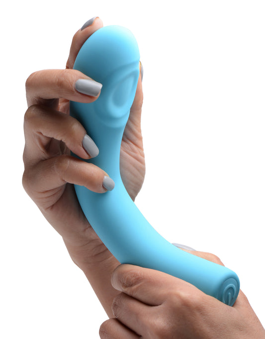 5 Star 9X Pulsing G-spot Silicone Vibrator - Teal - UABDSM