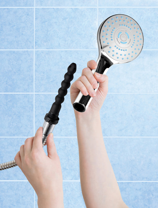Shower Head with Silicone Enema Nozzle Shower Head with Silicone Enema Nozzle - UABDSM