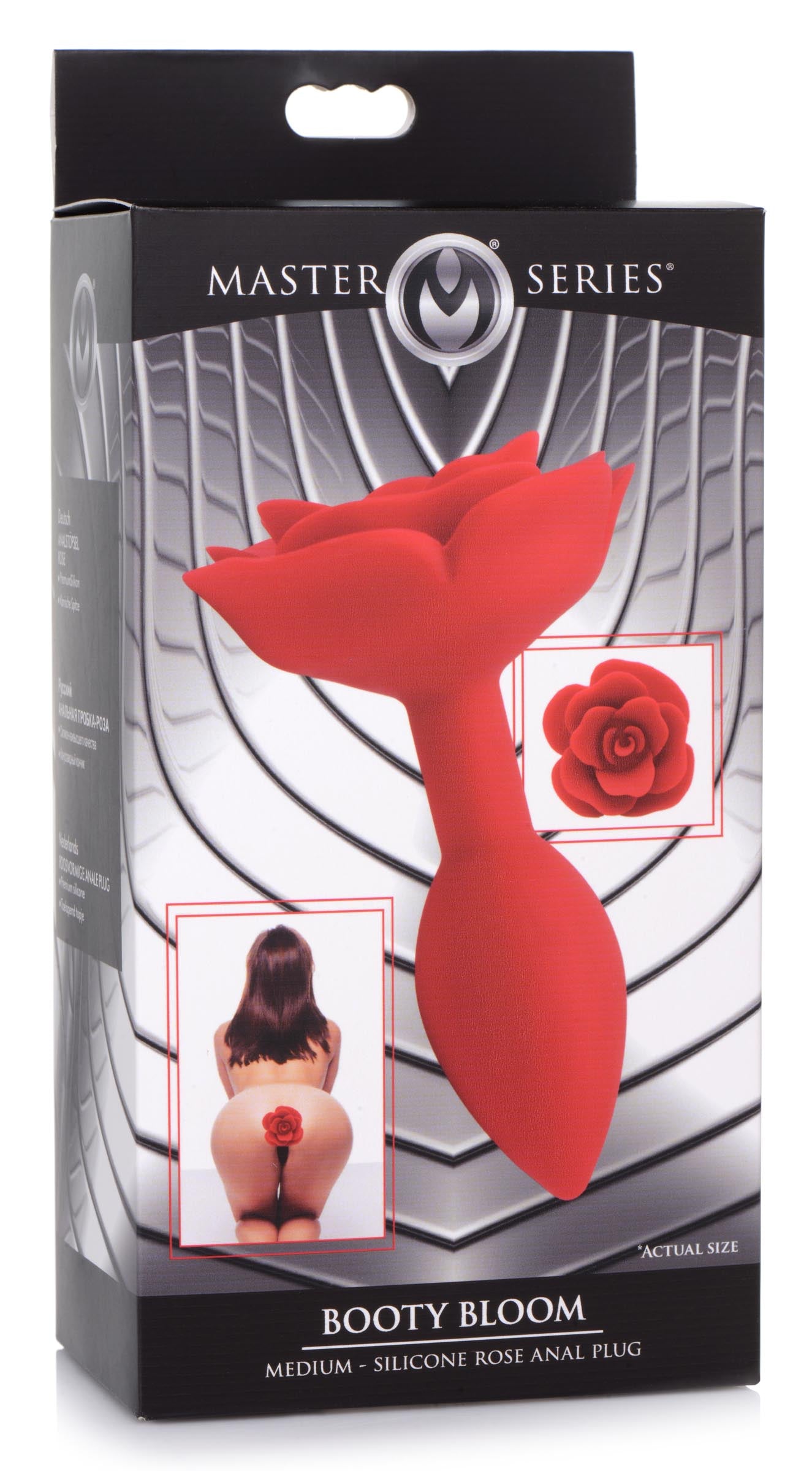 Booty Bloom Silicone Rose Anal Plug - Medium - UABDSM