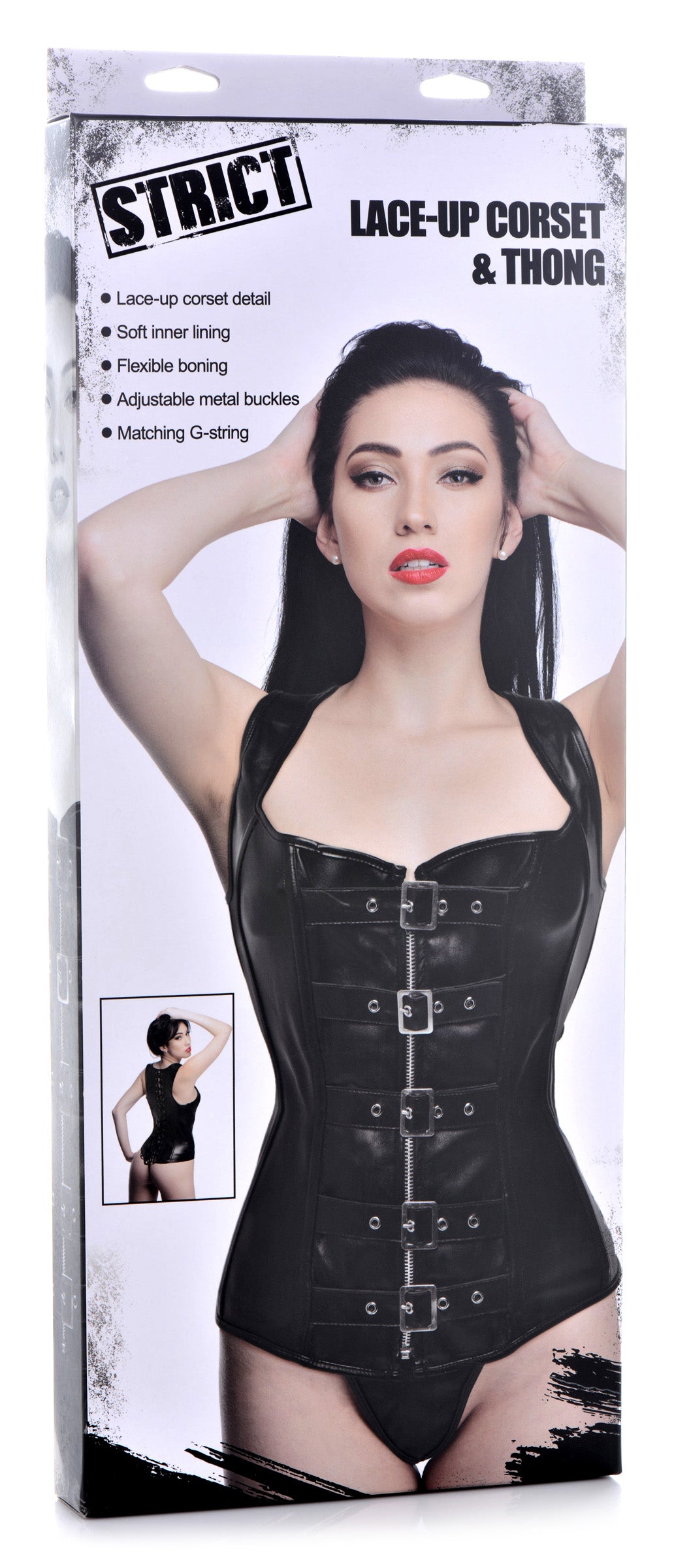 Lace-up Corset and Thong - Medium - UABDSM
