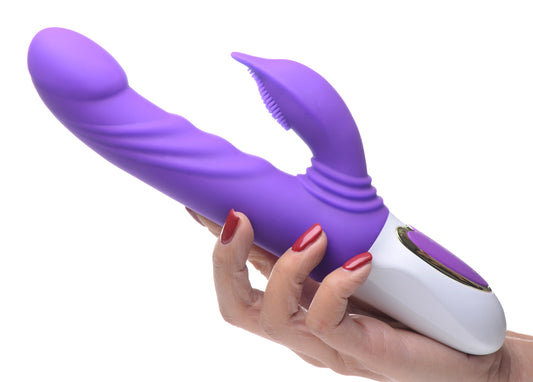 10X Flipper Flicker Rabbit Vibrator with Moving Clitoral Stimulator - UABDSM