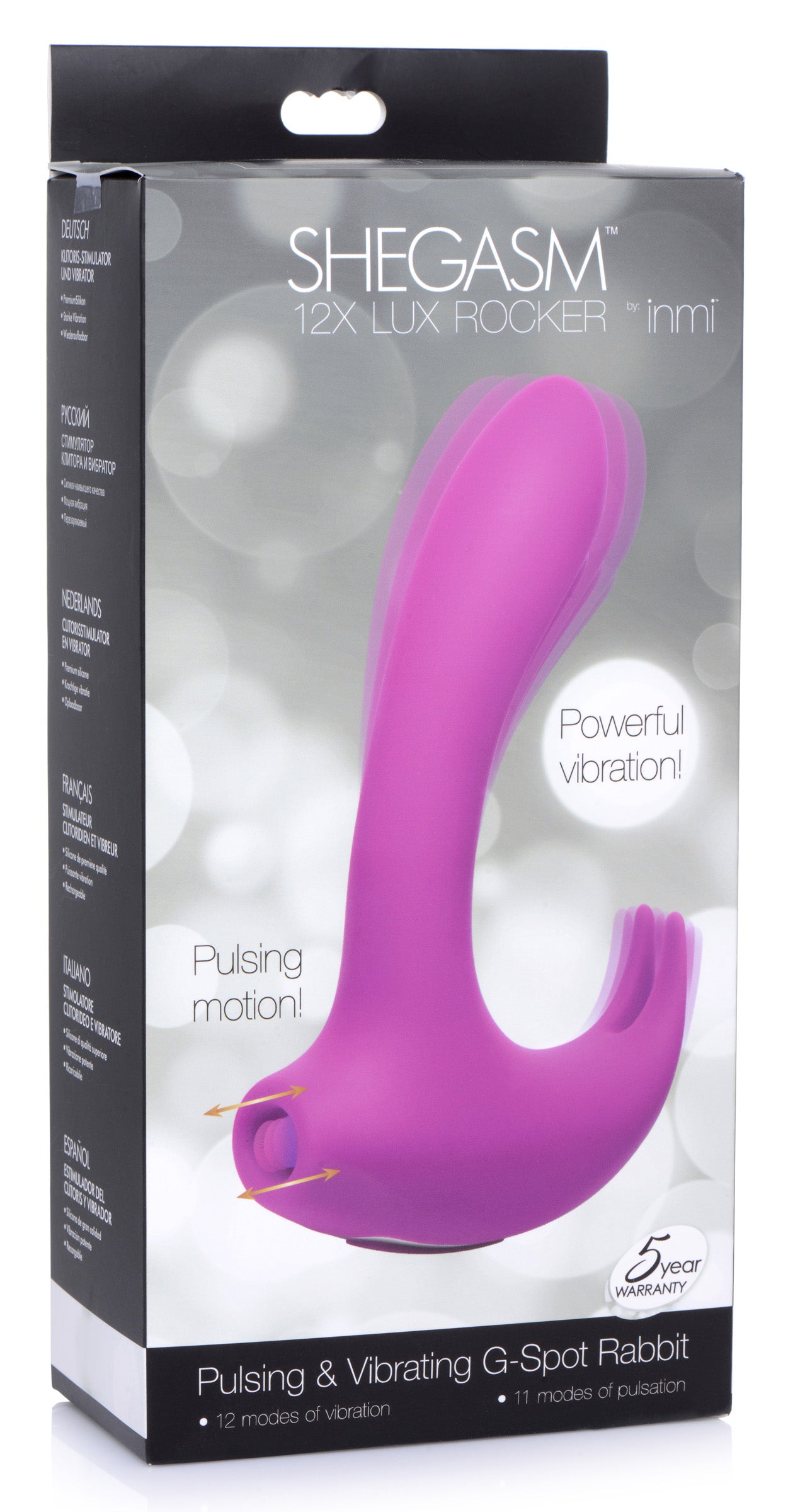 12X Lux Rocker Pulsing and Vibrating G-Spot Rabbit - UABDSM
