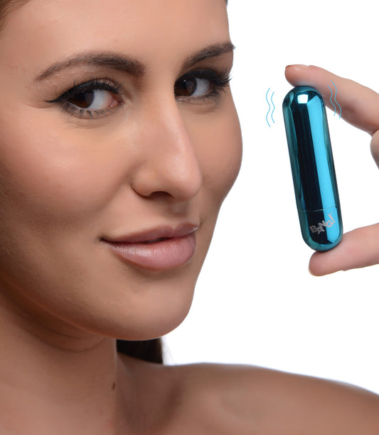 10X Rechargeable Vibrating Metallic Bullet - Blue 10X Rechargeable Vibrating Metallic Bullet - Blue - UABDSM