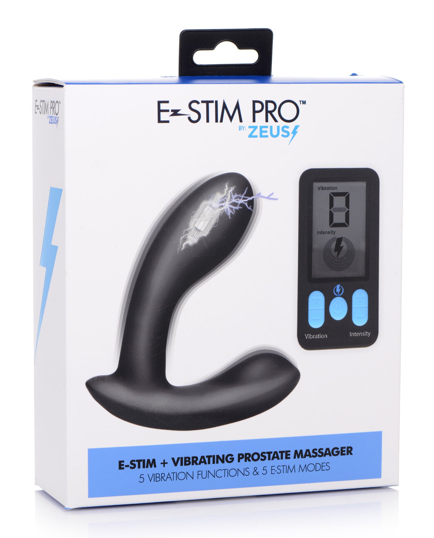 E-Stim Pro Silicone Vibrating Prostate Massager with Remote Control - UABDSM