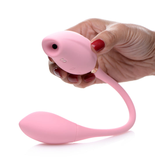 Shegasm 8X Tandem Plus Silicone Suction Clitoral Stimulator and Egg - UABDSM