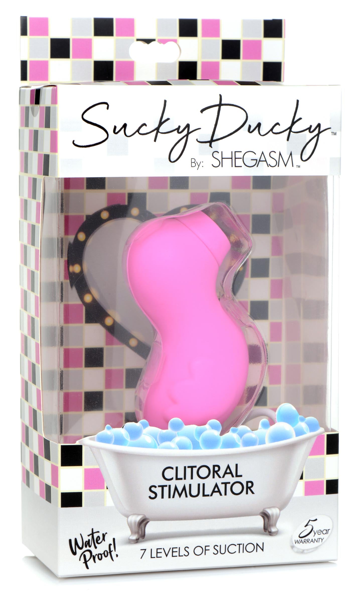 Sucky Ducky Silicone Clitoral Stimulator - Pink - UABDSM