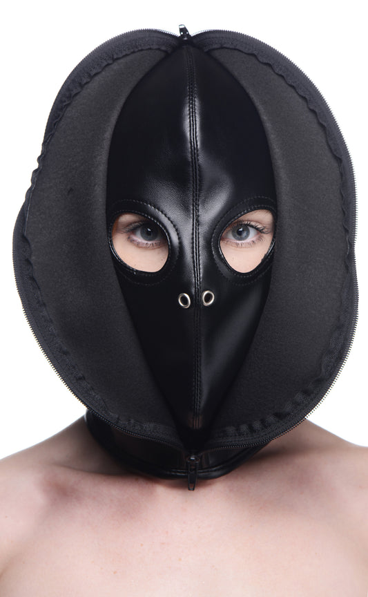 Zip Front Bondage Hood Zip Front Bondage Hood - UABDSM