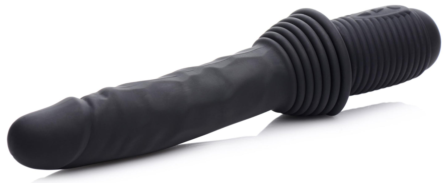 10X Silicone Vibrating and Thrusting Dildo - UABDSM