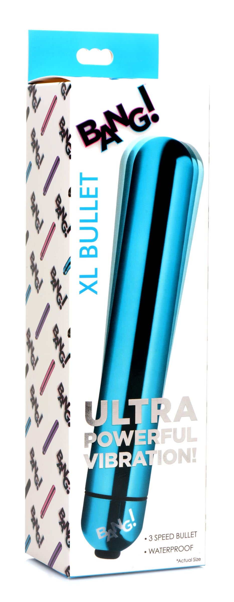 XL Vibrating Metallic Bullet - Blue - UABDSM
