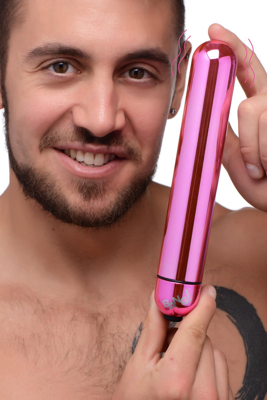 XL Vibrating Metallic Bullet - Pink - UABDSM