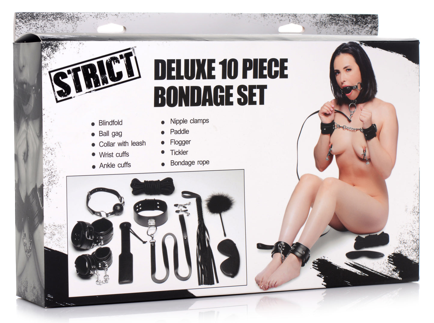 Deluxe 10 Piece Bondage Set - UABDSM
