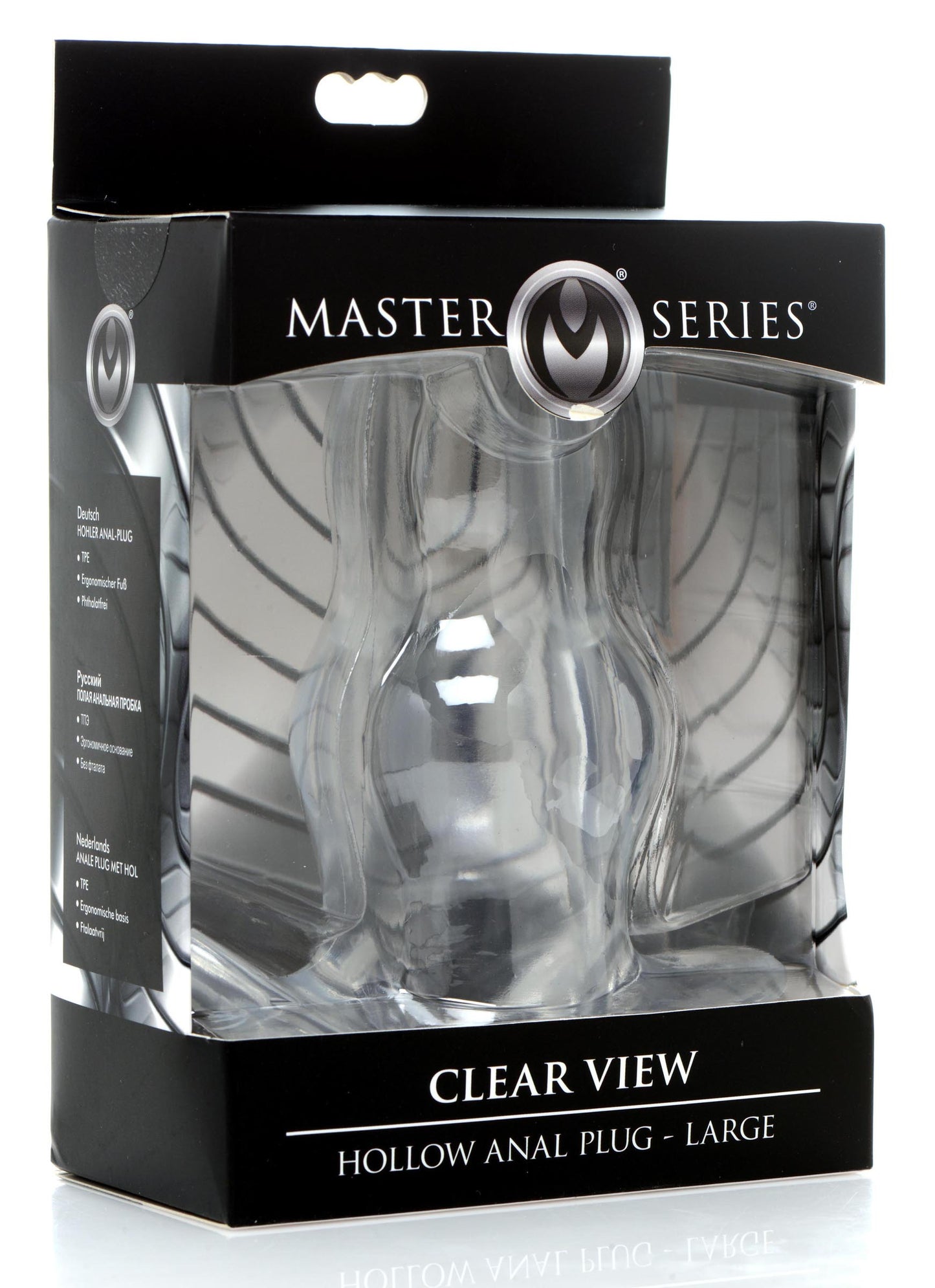 Clear View Hollow Anal Plug - Large - UABDSM