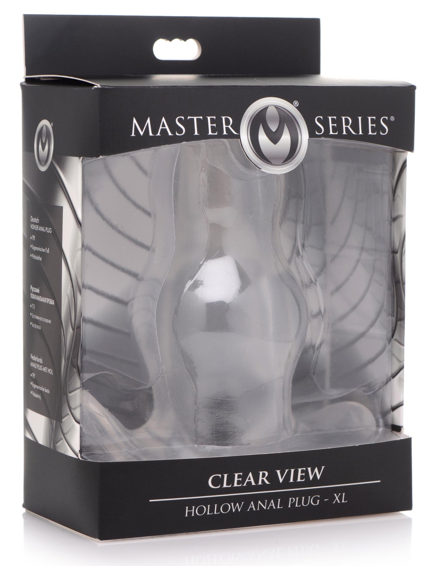 Clear View Hollow Anal Plug - XL - UABDSM