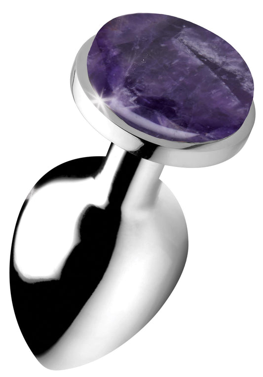 Genuine Amethyst Gemstone Anal Plug - Large Genuine Amethyst Gemstone Anal Plug - Large - UABDSM