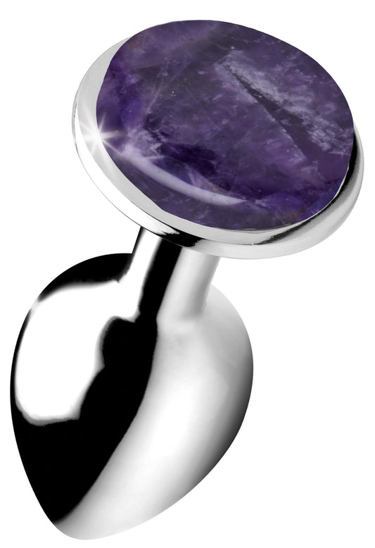 Genuine Amethyst Gemstone Anal Plug - Small Genuine Amethyst Gemstone Anal Plug - Small - UABDSM