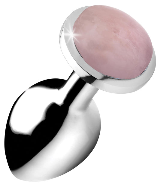 Authentic Rose Quartz Gemstone Anal Plug - Medium Authentic Rose Quartz Gemstone Anal Plug - Medium - UABDSM