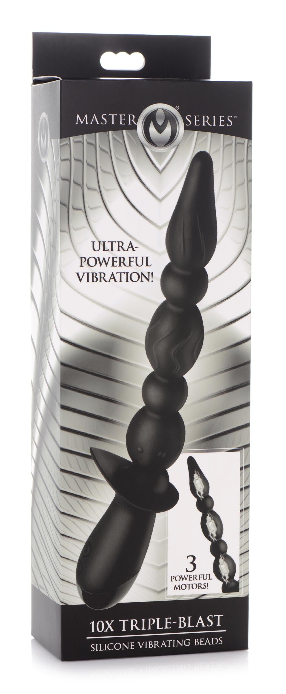 10X Triple-Blast Silicone Vibrating Beads - UABDSM